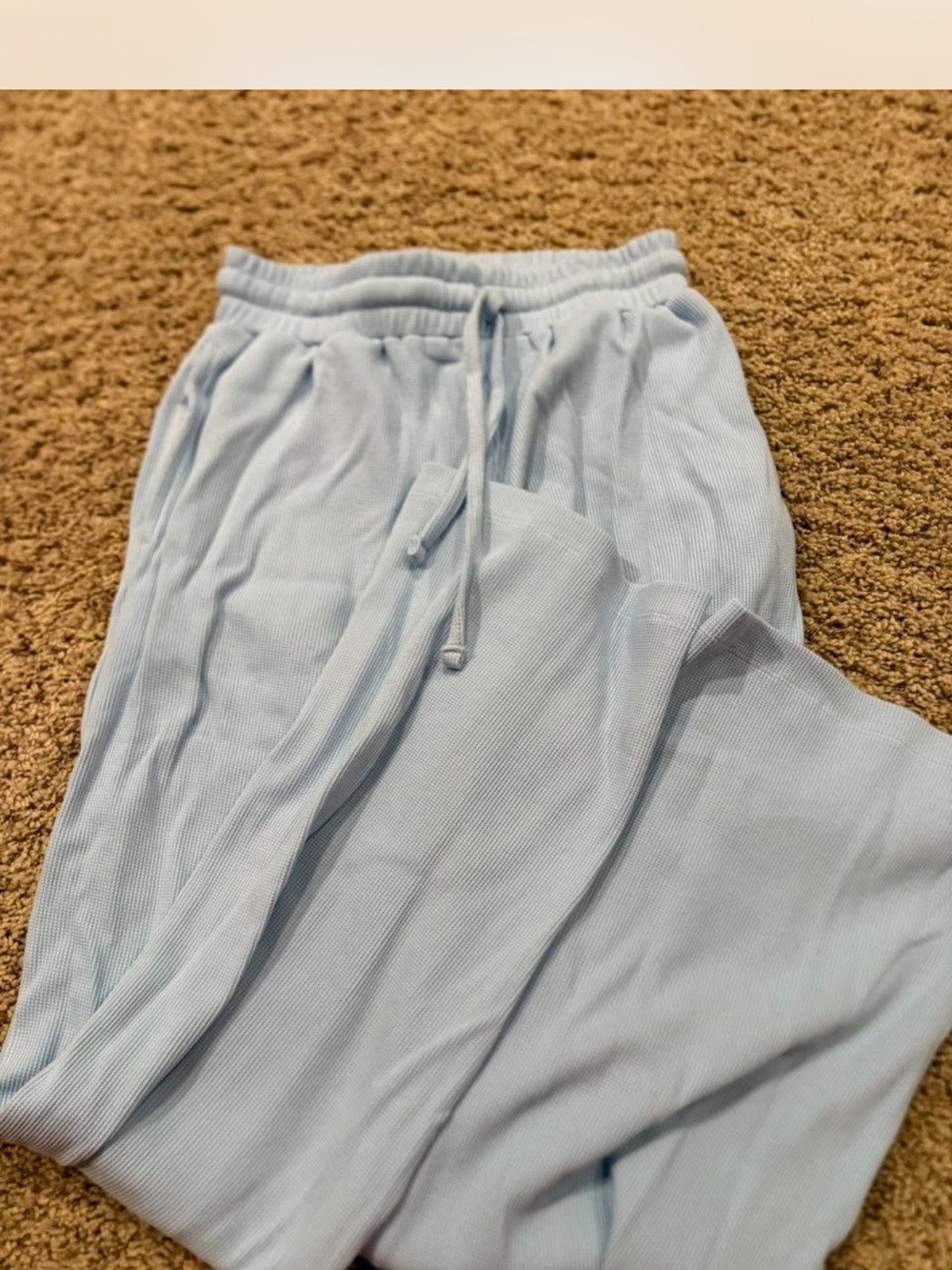 Daily Drills Powder Blue Minimal Logo Pants NWT XS/S